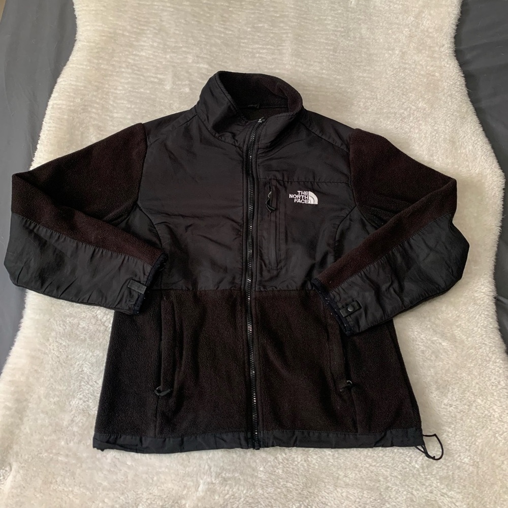 The North Face Medium Womens Fleece Jacket Denali Polartec Polyester Black READ